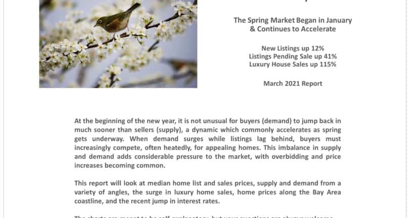 San Mateo March 2021 Real Estate Market Report