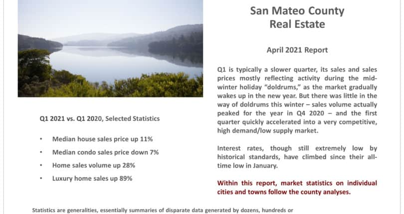 San Mateo April 2021 Real Estate Market Report